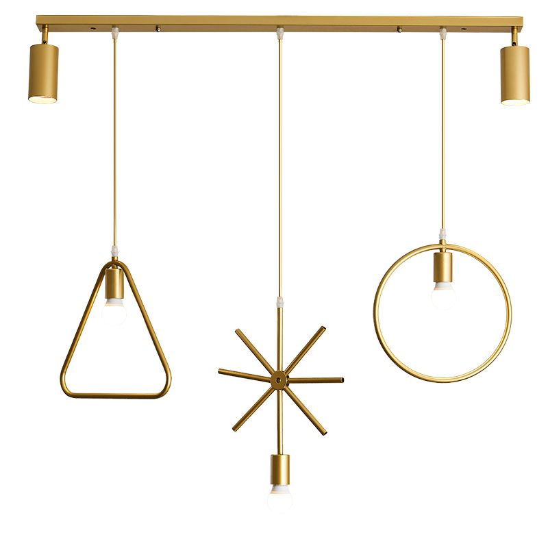 Gold Island Lights Contemporary Metal Island Lighting Ideas for Kitchen