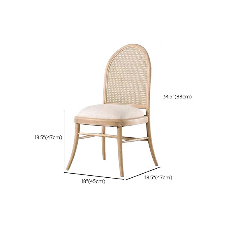 Contemporary Kitchen Dining Chairs Upholstered Chairs with Wood Base