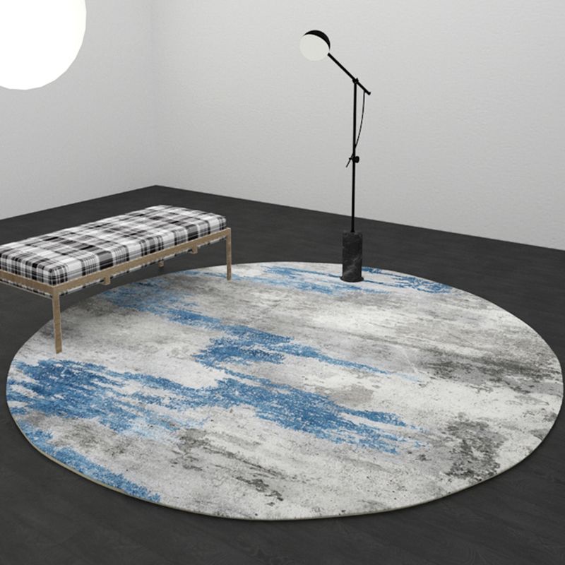 Gray Industrial Rug Blending Modern Rug Non-Slip Backing Rug for Living Room