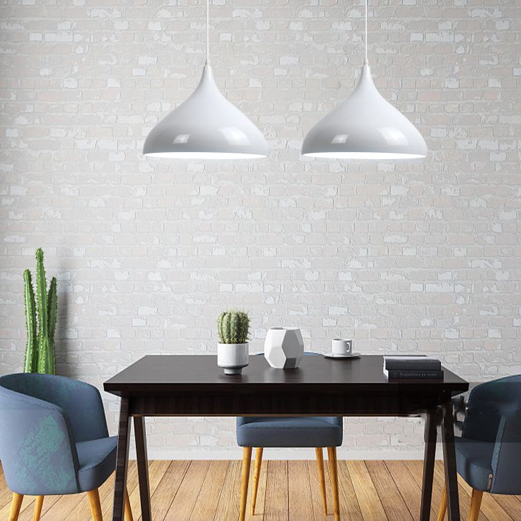 1 Light Onion Pendant Lighting Retro Industrial Style Metal Pendant Ceiling Lights for Restaurant