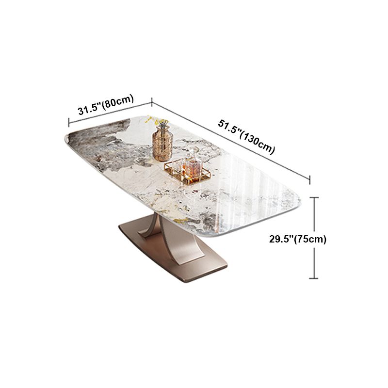 Muebles de comedor de mesa de comedor de rectángulo de lujo tradicional