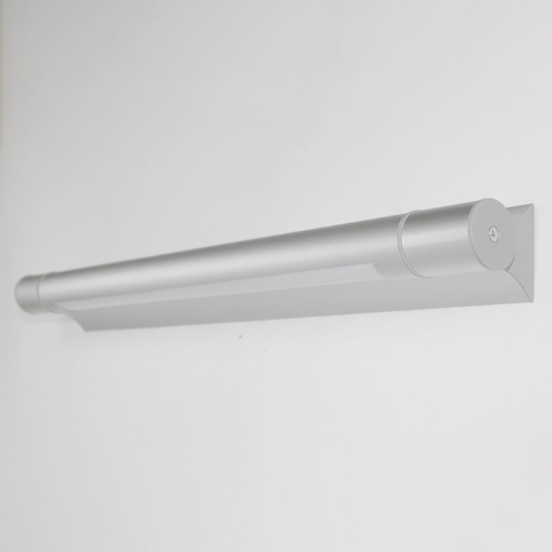 Modern Straight Mirror Light Waterproof Aluminum 1 Light Wall Sconce for Bathroom