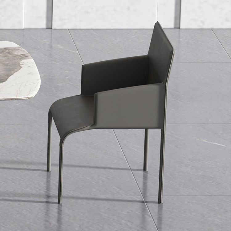 Glam Dinette Set with Leather Chairs 1/2/3 Pieces Glossy White Dining Table Set