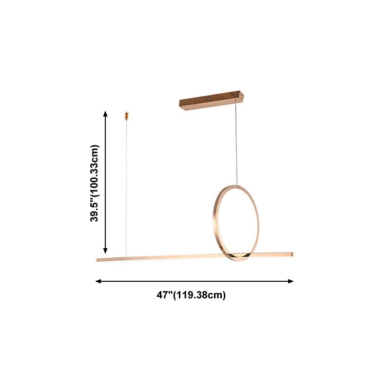 Nordic Modern Island Light Simple LED Chandelier Lamp Fixture for Dining Room