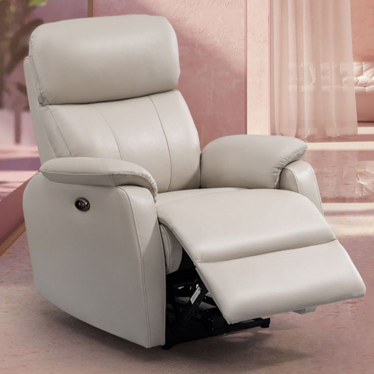 Contemporary Leather Recliner 32.7" Wide Standard Recliner with Footrest