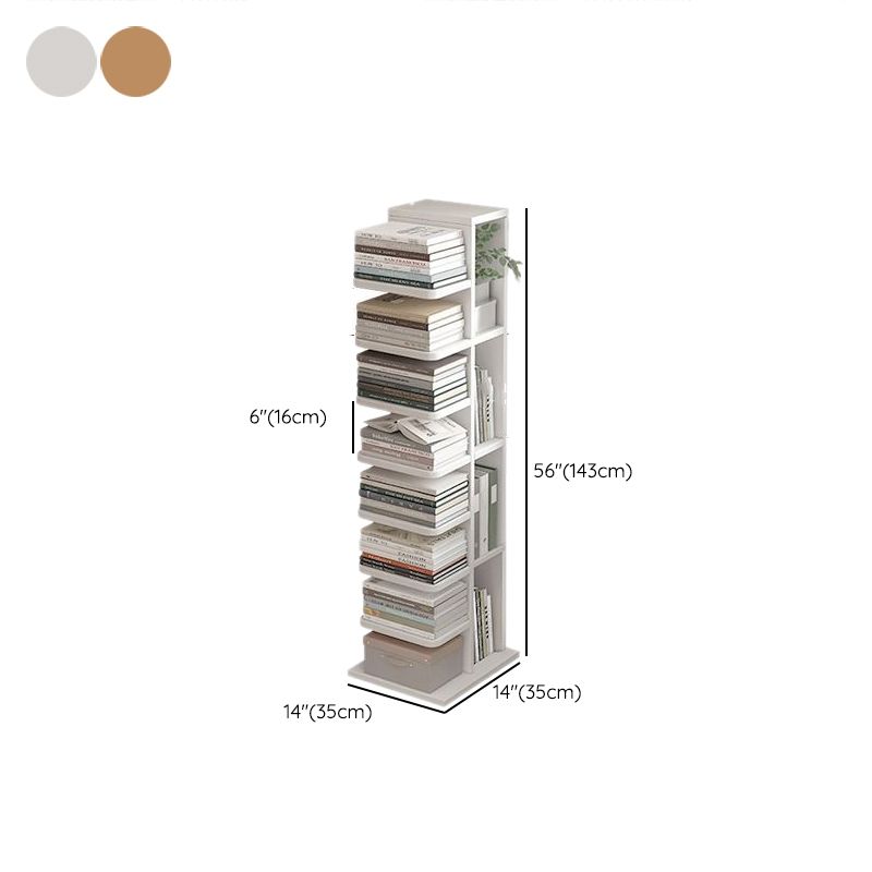 Contemporary Bookshelf Engineered Wood Bookcase for Study Room