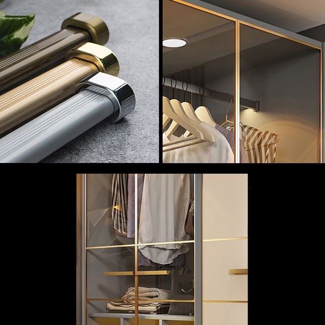 Modern Style Wood Wardrobe Wood Wardrobe with Shelves Armoire Wardrobe Closet