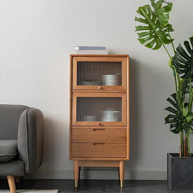 Mid-Century Modern Rectangle Accent Chest Solid Wood Straight Legs Chest