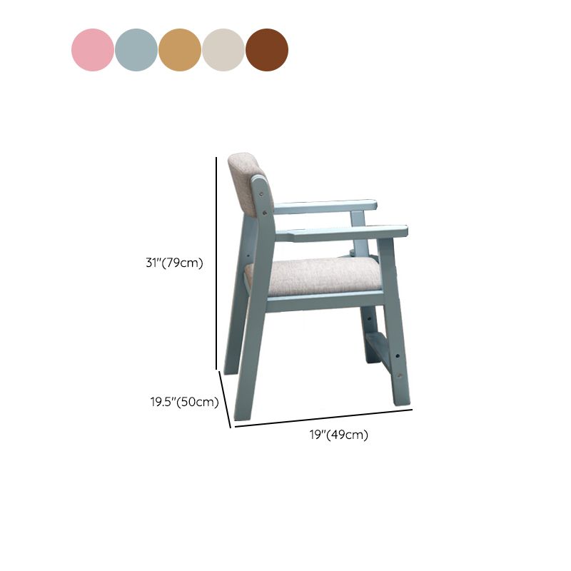 Contemporary Student Table with Side Storage Hook and Storage Drawes