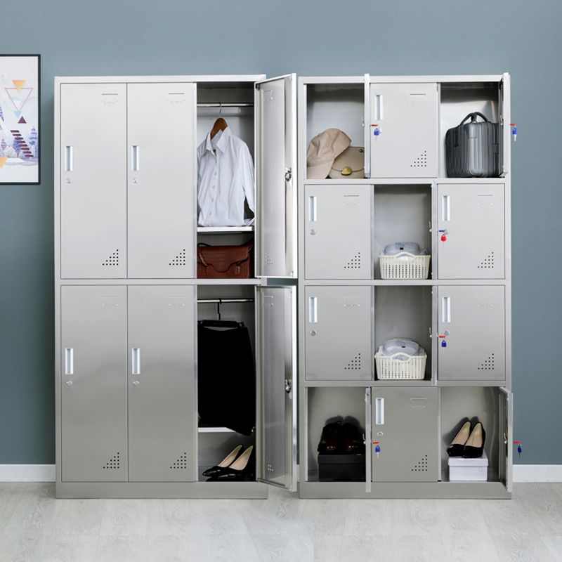 Metal Industrial Cabinet for Bathroom Steel Storage Cabinet with Hinged Door