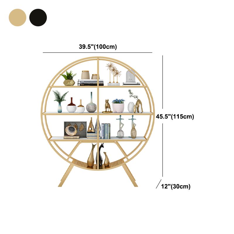 Libreria etagere aperta contemporanea telaio in metallo verticale scaffale in legno scaffale