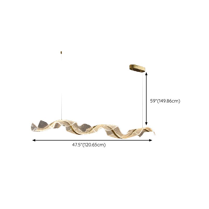 Modern Pendant Lighting Fixtures Metal Island Light Fixture for Dining Room