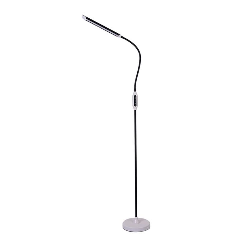 Modern Linear Floor Lamp Metal 1 Light LED Floor Light for Living Room
