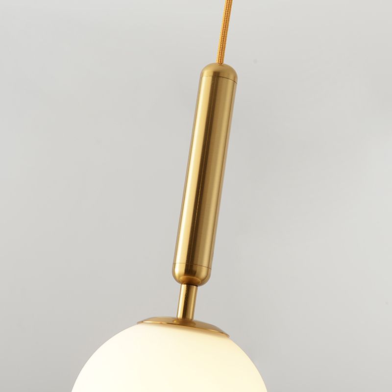 Global Glass Hanging Lamp Modern Dining Room Mini Pendant with 1 Light