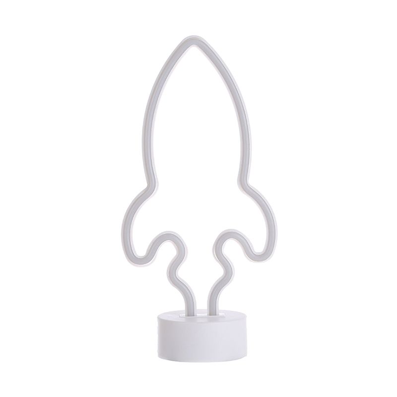 Lampada da parete per la parete della camera da letto per bambini razzo Light Plastic Light Minimalist Mintomano in bianco