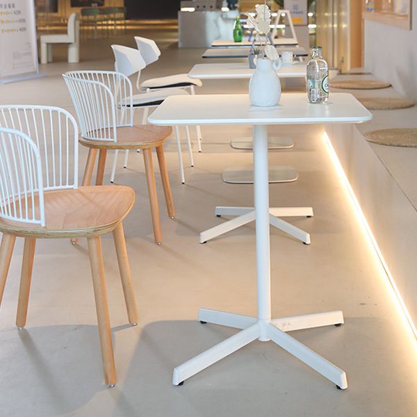 Industrial Style Dining Site Table Metal 4 Legs Dining Room Collection