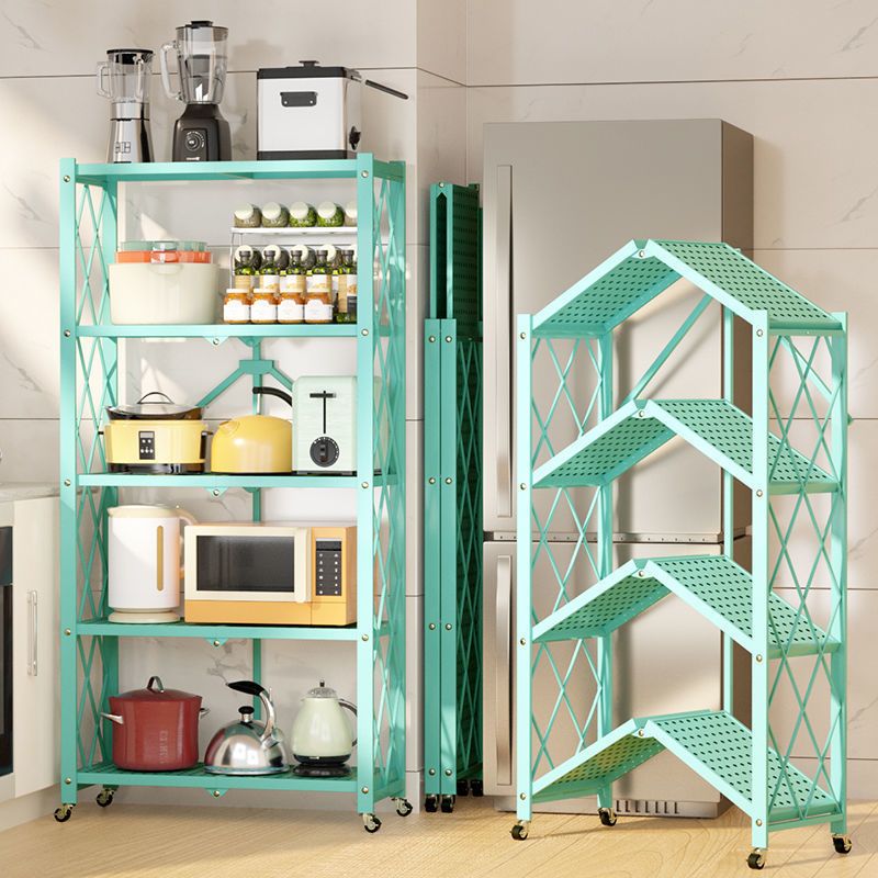 Steel Bookcase, 14.5" W, Geometric 3/4/5-Shelf Stackable Bookshelf Shelves
