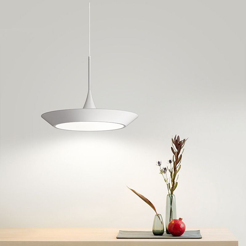 Luminaire suspendu en forme de géométrie Métallièrement le pendentif LED minimaliste pour salle à manger
