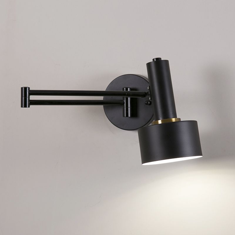 1 Licht geometrische Schattenwandbeleuchtung moderner Metallschwung Arm Leuchte