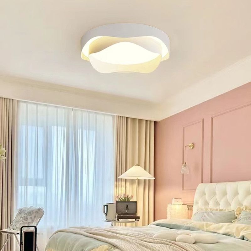 Modern Style Ceiling Light White LED Ceiling Mount Light with Acrylic Shade for Bedroom