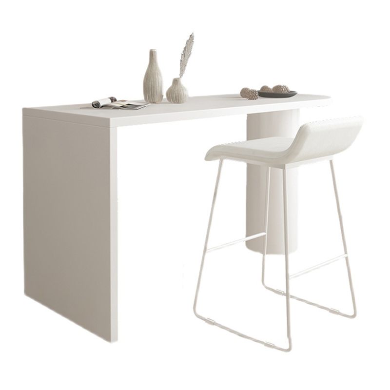 Modern Solid Wood Bar Table Dining Table for Kitchen Living Room