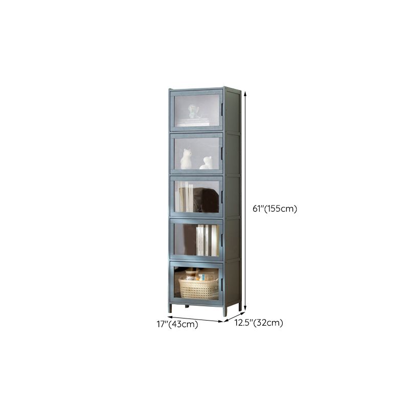 Modern Accent Cabinet with Doors and Straight Legs for Living Room