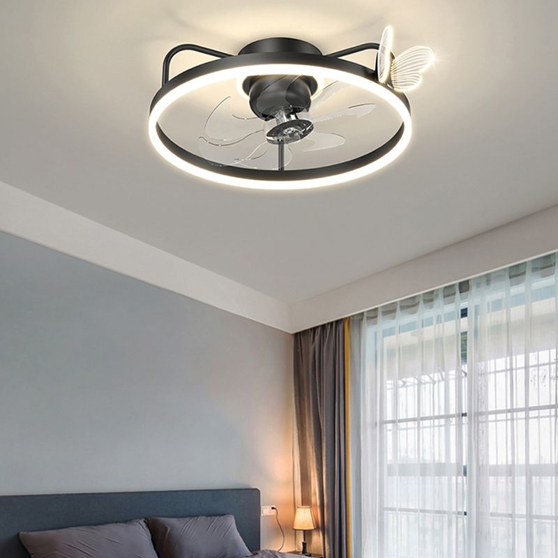 Modern Style Ceiling Fan Lamp Metal Ceiling Fan Lighting for Bedroom