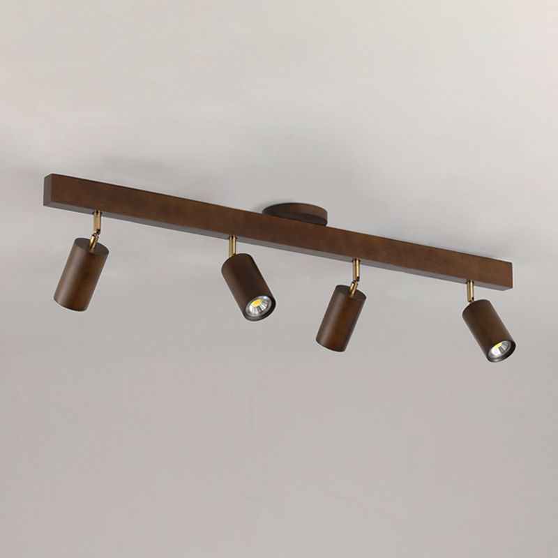 Solid Brass Ceiling Track Light Multi - Head Adjustable Ceiling Spotlight