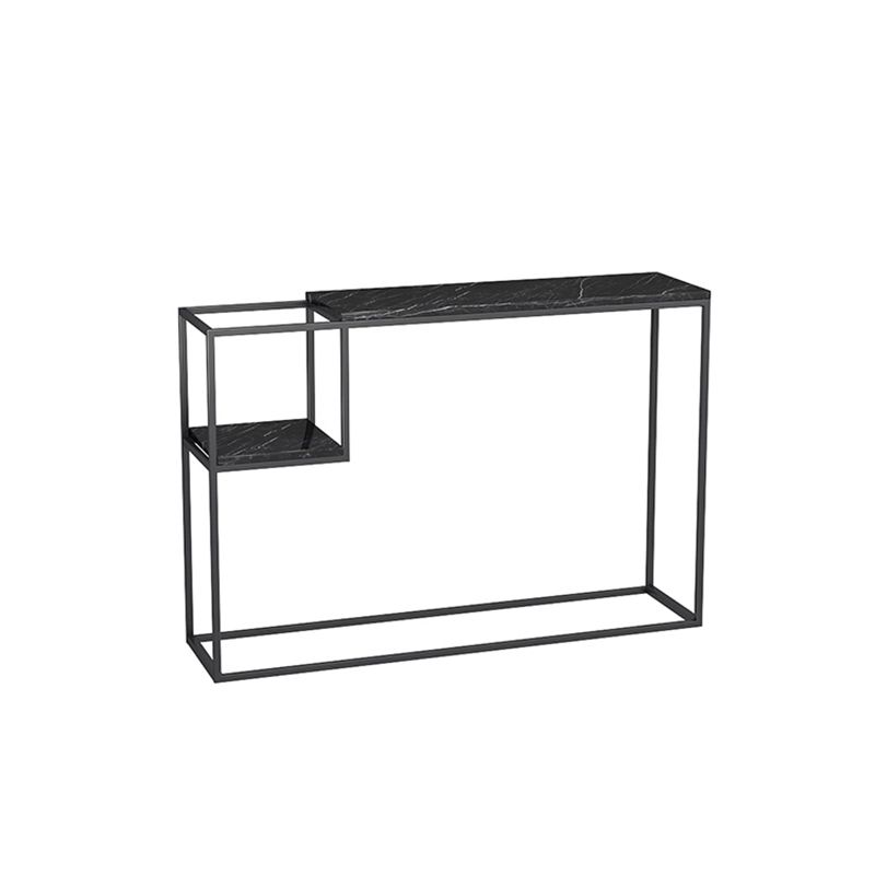 Stone Modern Console Table with Shelf, 31.49 inch Frame Console Table