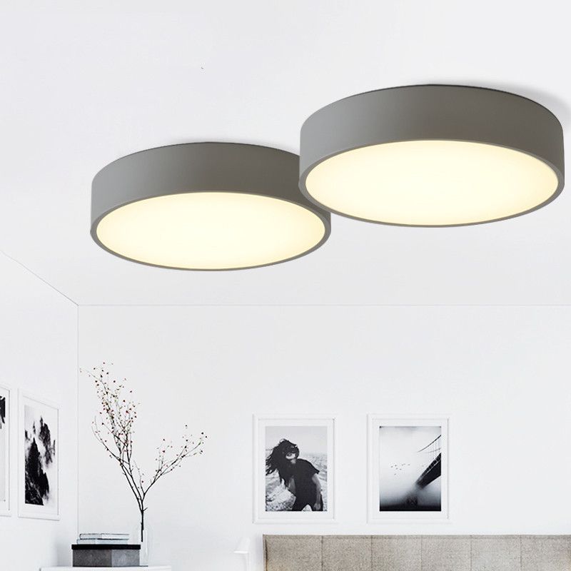 Ronde inbouwverlichting 1-lichts aluminium minimalistische inbouwplafondverlichtingsarmaturen