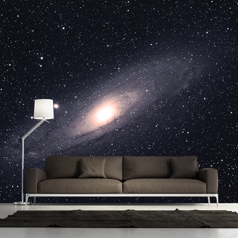 Dark Night Mural Decal Outer Space Waterproofing Wall Covering, Made to Measure