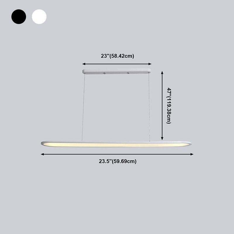 Noordse moderne LED Island Licht metalen hanglamp Lichtarmatuur voor eetkamer