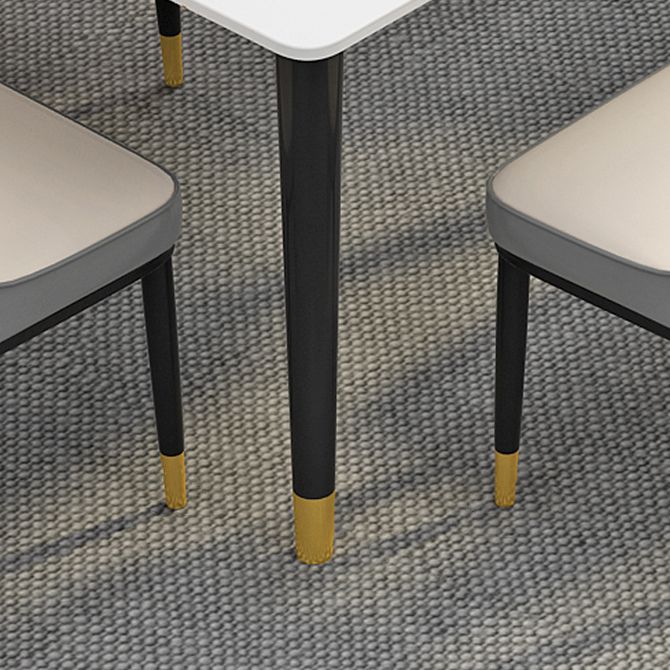 Mesa base de comedor de piedra de sinterización industrial rectangular 4 Table base de patas para el hogar