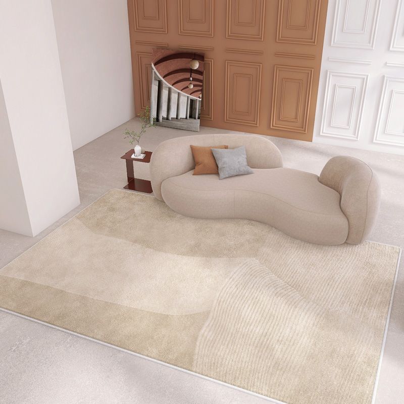 Simplicity Area Carpet Modern Indoor Rug Polyester Stain Resistant Area Rug for Living Room