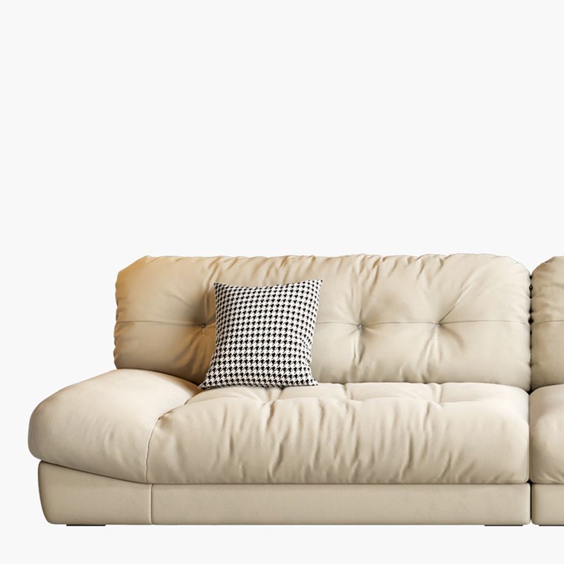 Contemporary Tufted Back Standard Sofa Pillow Top Arm Settee