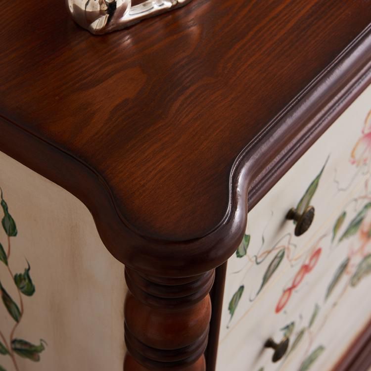 Traditional Storage Chest Dresser Solid Wood Dresser , 15.6 Inch W