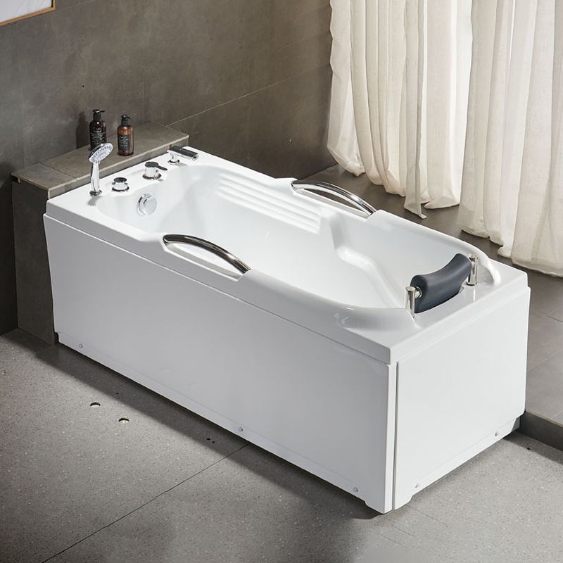 Modern with Faucet Bathtub Bathroom Soaking Rectangular Bath Tub