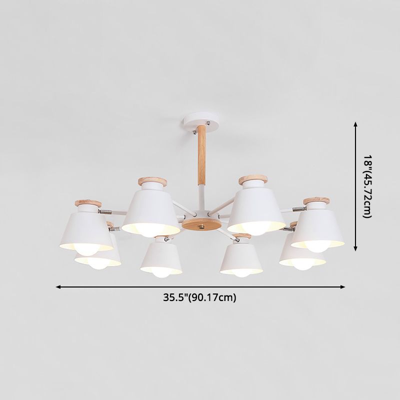 Modern Simplicity Bowl Chandelier Light Fixtures Metal Hanging Pendant Lights for Living Room