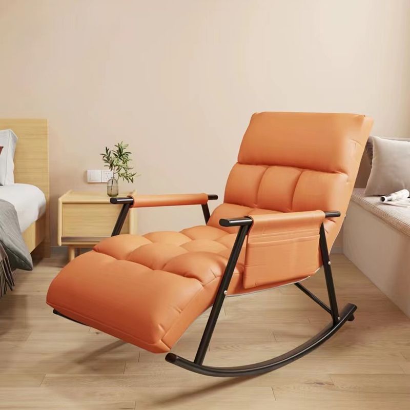 Modern Rocking Chair Upholstered Button-Tufted Reclining Recliner Chair