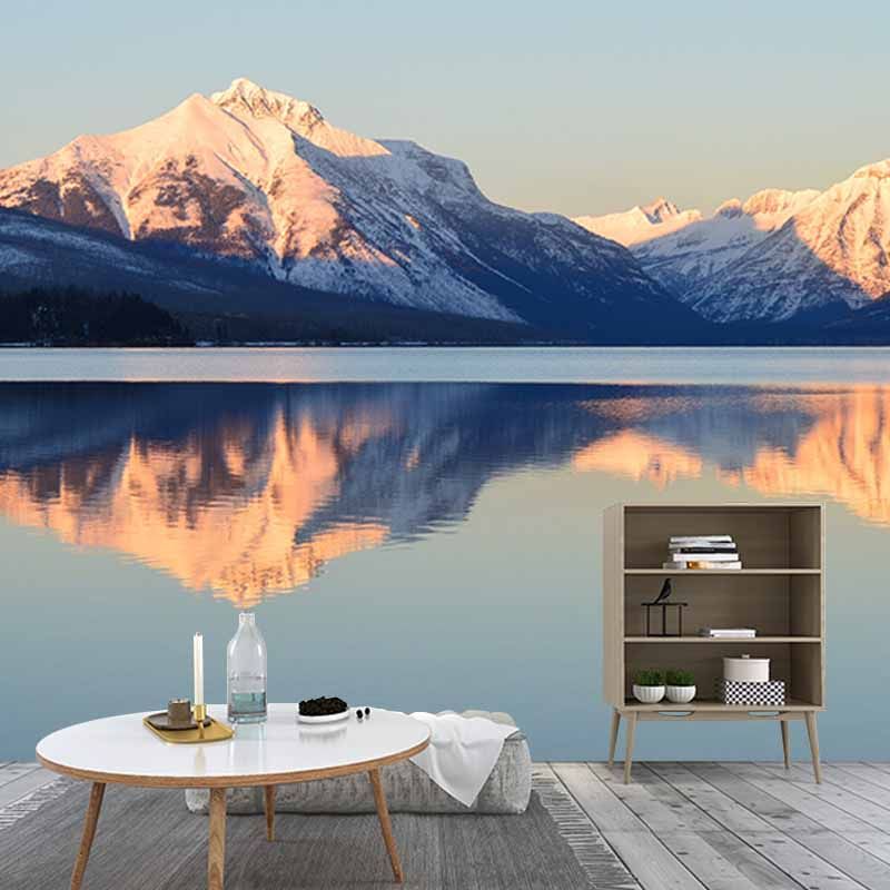 Modern Style Photography Wall Mural Wallpaper Mountain Range Bedroom Wall Mural