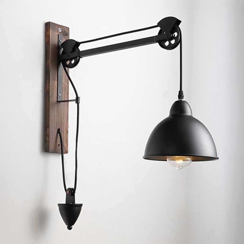 Retro Industrial Style Dome Schatten Wandmontage Lichter Metallic Wall Montage Lampe für Bar