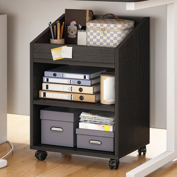 Wood Bookshelf, Multi Tiers Contemporary Bookcase for Bedroom