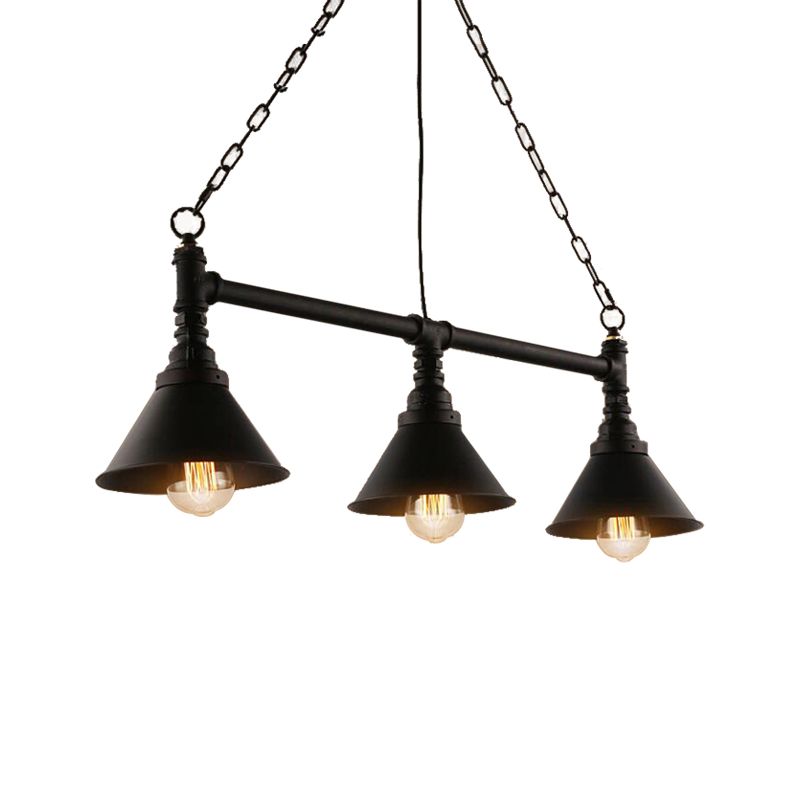 Suspension métallique à l'île tuyau