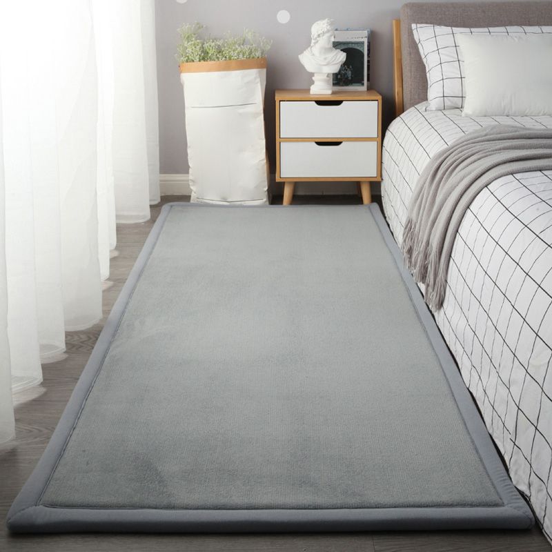Tapis d'intérieur uni multicolore, Simple et décontracté, facile d'entretien, avec envers antidérapant, respectueux des animaux de compagnie, pour chambre à coucher