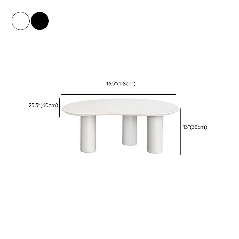 Wooden Geometric Contemporary Coffee Table 3 Legs Coffee Table