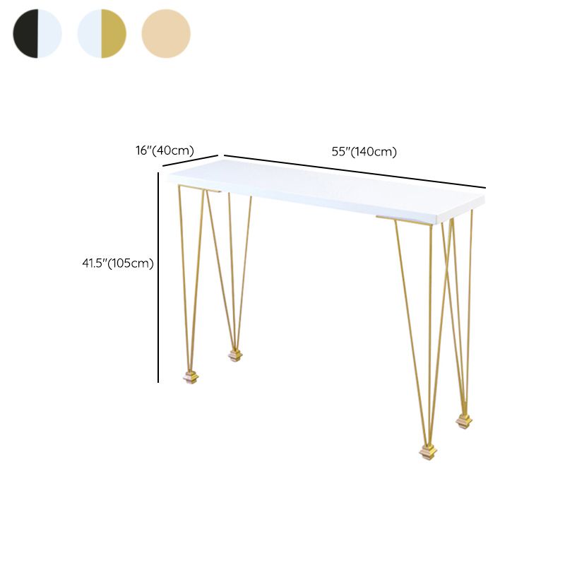 Modern Solid Wood Bar Dining Table Rectangle Bar Table for Kitchen