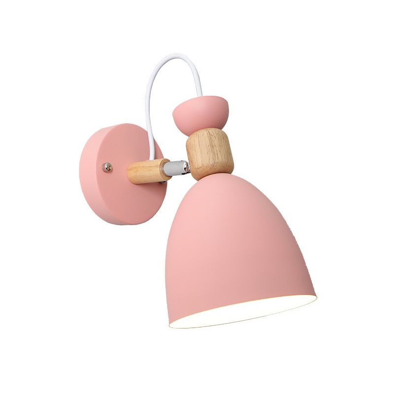 Flared Wall Sconce Lighting Modern Style Metal 1 Light Wall Mounted Light