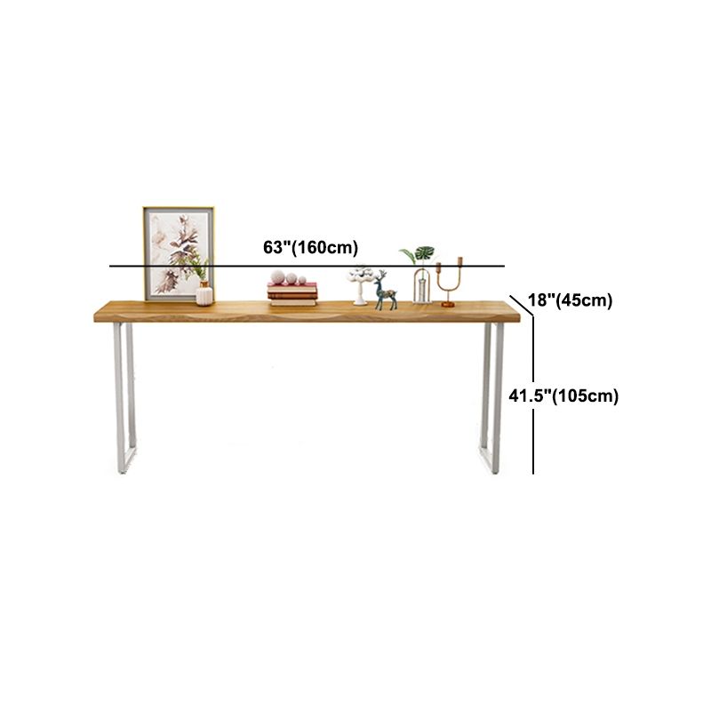 Modern Rectangular Pub Table Set 1/3 Pieces Wooden Counter Table with Backless Stools