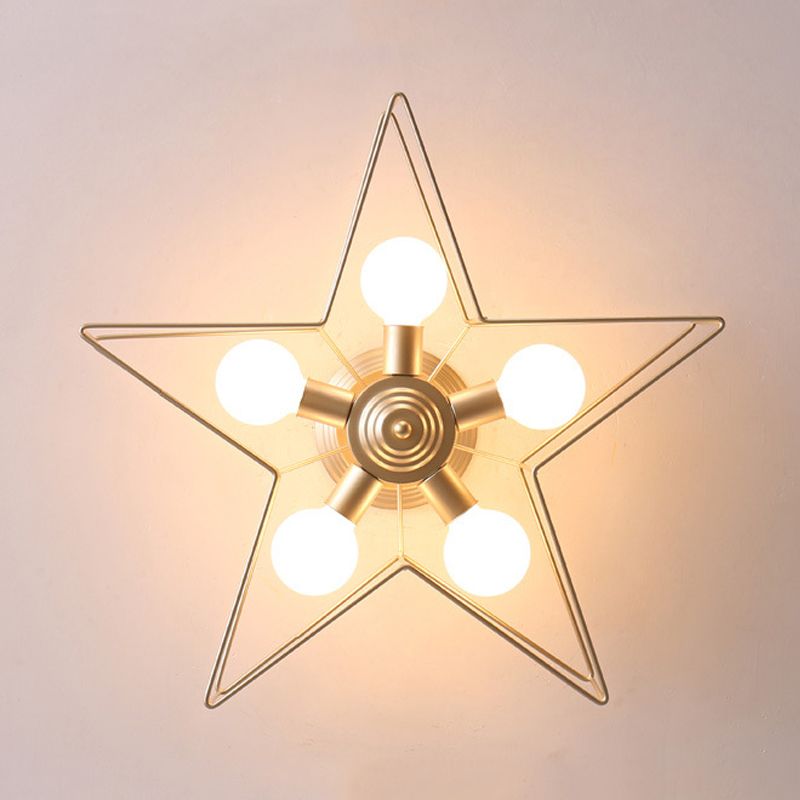 Modern Flush Mount Ceiling Fixture 5 Light Flush Ceiling Lights for Bedroom