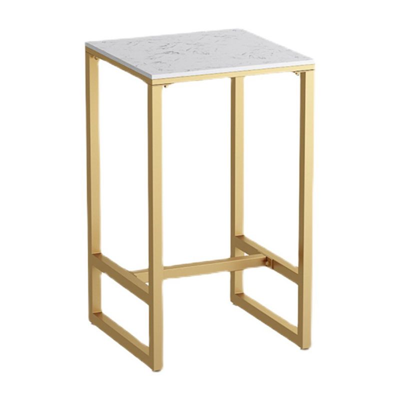 Stone Bar Dining Table Contemporary Bar Table with Trestle Base